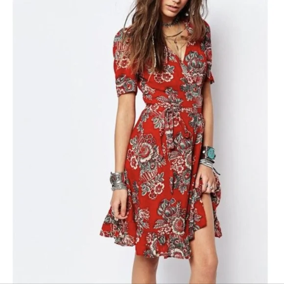 Denim & Supply Ralph Lauren | Dresses | Ralph Lauren Denim Supply Floral  Wrap Tea Dress M L | Poshmark